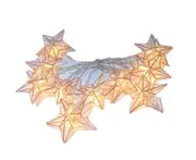 L26 3M 20 Led Battery Box Curtain Festive Star String Lights Christmas Lover Decoration Warm White Lighting Hanging Light
