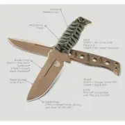 Benchmade 375FE-1 Fixed Adamas Tactical Knife Carbon Steel Flat Earth Blade