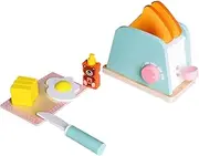 Generic Kitchen Accessories, Wooden Game Food, Funny Breakfast Set, Kitchen Toys, Simulation Game for Children Girls