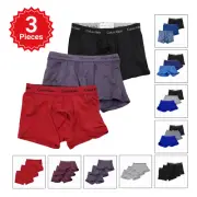 3 Pcs Calvin Klein Men's Boxer Brief CK U8721 Shorts Trunks Underwear Briefs