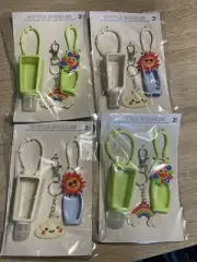 4 Packs Of Bottle Bundles: Lip Balm Holder, Key Chain And Hand Sanitizer Holder