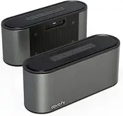 2Pcs Bluetooth Speaker, 20W Portable Stereo Speaker 24 Hours Playtime with Bass,Support SD Card,66ft Bluetooth Range,Built in Microphone,Bluetooth 5.3 Wireless Speaker(2Pcs Grey 20W Bluetooth Speaker)
