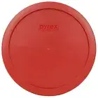 Pyrex 7402-PC 6/7 Cup Poppy Red Round Plastic Storage Lid Cover for Glass Bowl