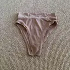 Kim Kardashian Skims Ochre Summer Mesh Bikini Briefs, Size XXS NWT