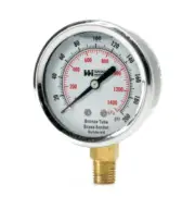 Weiss LF251-5000-4L 2.5" Liquid Filled Pressure Gauge, 0-5000 psi, 1/4" NPT