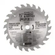 7 1/4" 24 Tooth Carbide Circular Saw Blade