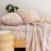 Bambury Millie Flannelette Sheet Set, Queen Bed Size