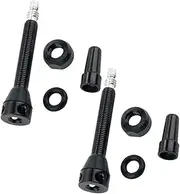 2 Pcs Tire Valve Tire Stem Removal Tool Valve Stem Extenders for Motorhome Wing Valve Truck Valve Stem Tire Pressure Relief Valve Tubeless Stem Air Valve Stem Black Aluminum Alloy