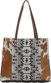 [Myra Bag] Western Leather Tote Bag for Women