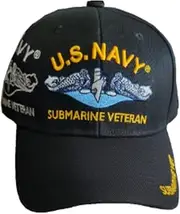 [First Military Choice] U.S. Navy Submarine Emblem Submarine Veteran Submarine Veteran on The Bill. (Black)
