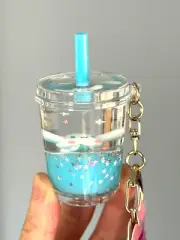 Sanrio Cinnamonroll Strawberry Bubble Tea Tsunameez Keychain NWT