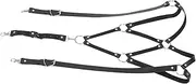 [WOFASHPURET] Men's Fashion Suspenders Leather Straps for Trousers Classic Braces for Men Adjustable Suspender Set