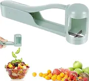 LeoLeoyy Grape Cutter Food Grade Grape Slicer Tool Fast Cutting Quarter Fruit Cutter Portable Grape Cherry Cutter Stainless Steel Serrated Blade Reusable Strawberry Cutter