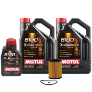 11L Motul 8100 X-CLEAN EFE 5W30 Wix Filter Motor Oil Change Kit API SN