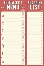This Week's Menu Daily Planner and Note Pad (60 sheets)