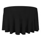 10 pc 108" Round Cloth Fabric Linen Tablecloth - Black - Wedding Restaurant km