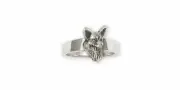Corgi Ring Jewelry Sterling Silver Handmade Dog Ring CG11-HR