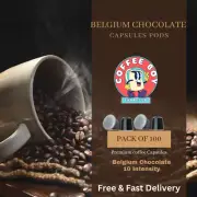 Nespresso Compatible Premium Belgium Hot Chocolate Capsules Pods - Pack of 100