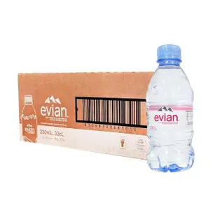 【evian 依雲】法國Evian天然礦泉水330mlx24入/箱