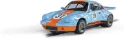 Scalextric 1:32 Scale Gulf Edition Porsche 911 Carrera RSR Car, Blue/Orange