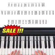 88 Key Piano Keyboard Notes Chart Beginner Finger Practice Guide Teaching Aid G