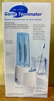 Germ Terminator GT100 Toothbrush Sanitizer Steam NEW SEALED