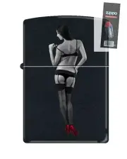 Zippo Red Shoe Girl Number Thirteen Lighter + FLINT PACK