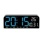 LED Alarm Clock Modern Digital Clock with LED Display Wall Alarm Night Light