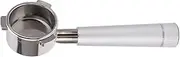 Coffee Portafilter, Portafilter Handle Bottomless Steel Bottomless 54mm 3 Ears Coffee Handle Filter Holder Compatible for Breville 8 Series(Silver)