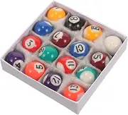 Mini Pool Balls Set 25mm Billiard Balls for Boys and Girls Children's Billiards Pool Toys