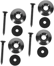 LIGIGWASH 1set Guitar Strap Locks: Metal Mushroom Head Guitar Strap Lock Buttons with Screws and Washers Secure Guitar Locking System for Electric Acoustic Bass Ukulele