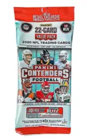 2020 Panini Contenders Football SEALED 22-Card Value Pack - Burrow Herbert RC?
