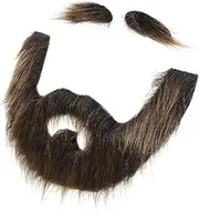 1 Set Beard Dress up Cosplay Beard Simulated Fake Beard Party Performance Beard Prop Carnival Beard Prop Eyebrow Decor Party Beard Stage Cosplay Eyebrow Fake Eyebrow for Decor