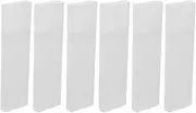 DINHEAROM Plastic Tongue Scraper Storage Box 6pcs Organizer Set Compact Easy to Close Travel Friendly