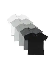 Honest Baby Unisex Short Sleeve Tees, Pack of 5 - Baby