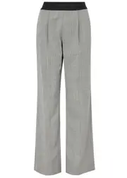 Helmut Lang Herringbone Wool-blend Trousers - Grey - 2 (UK6 / XS) 2 (UK6 / XS)