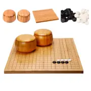 Go Board Weiqi Checkerboard with Black &White Chess Piece Go Game Set Baduk Game