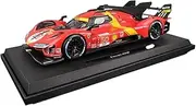 Finished Scale Model 1:18 for Ferrari 499P 24th Le Mans Rally Champion Group 50# 51# Alloy Car Model Static Miniature Vehicle Model Decoration Presents Ornaments(50#)