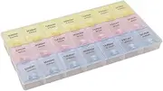 4 Pill Box Reusable Plastic Travel Organizer Ear Plug Case Sealed Medicine Dispenser for Purse