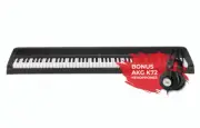 Korg B2 88 Weighted Hammer Action Digital Black With AKG K-72 Headphones