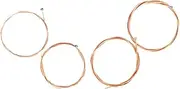 FUNOMOCYA 4pcs Bass Strings Set Wooden Bass Strings Metal Wrap Bass Strings Accessories for Bass Instruments