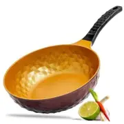 Premium Non Stick Frying Wok Pan Hybrid, Titanium-Coated Nonstick Skillet Lid