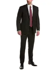 Canali Wool Suit with Flat Front Pant