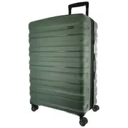 Pierre Cardin 80cm LARGE Hard Shell Suitcase 4 Wheeled - Moss
