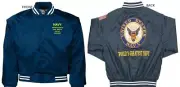 USS ANZIO CG-68* CRUISER*EMBROIDERED SATIN JACKET OFFICIALLY LICENSED
