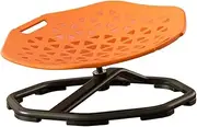 JISADER Kids Rotating Wobble Seat, Non-Slip Design for Motor Skill Enhancement, Orange, as described