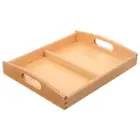 Wooden Tray Toy Sorting Storage Tray Wooden Tray Teaching Tray with