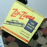 Vintage 1964 ZIT ZINGO Travel Car BINGO Game by JAY AND JAY