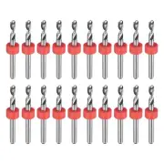 20pcs Micro PCB Drill Bits 2.95mm Tungsten Steel for CNC Engraving