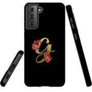 For Samsung Galaxy S22+ Plus Case, Armour Cover, Embellished Letter G